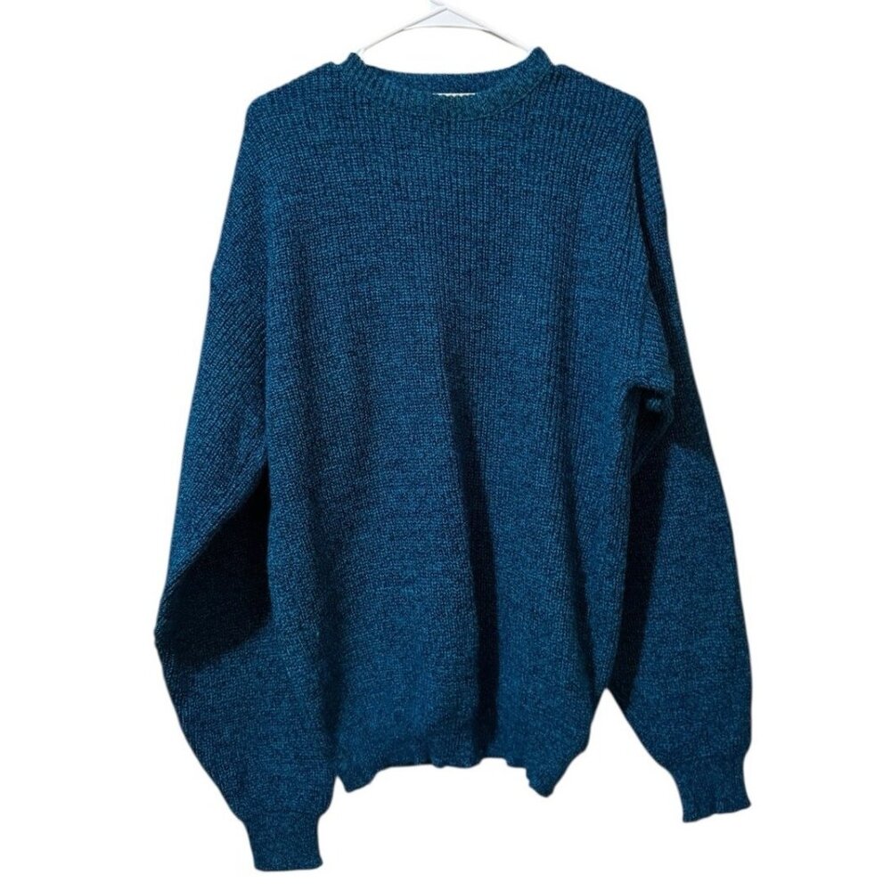 Le Tigre Women’s Blue Sweater Size Large 100% Acrylic Made In U.S.A‎  Knit VTG